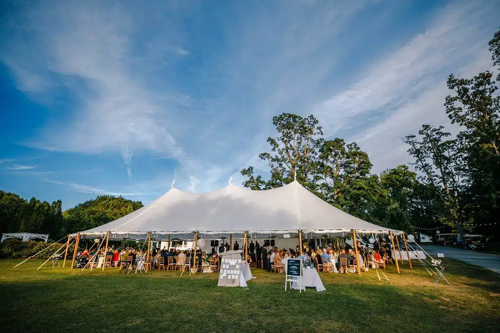 Homestead Lawn Tented Wedding Reception